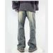 Retro Washed Jeans – Slim Straight To Slight Flare Fit With Stretch For Men & Women ( 6Colors, Sizes S-3XL)_mkmklike.com