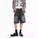 Men's Clothing Men's Ink Splatter Wash Denim Shorts High Street Trend Loose Fit Five Point Summer Style Casual Wear_mkmklike.com