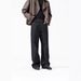 Men's Heavyweight Selvedge Denim Jeans – 14.5oz Black-Gold Vintage Straight-Leg Trousers (100% Cotton, No Stretch, Resin-Fixed Wash)_mkmklike.com
