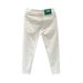 Men's White Pants Men's Trendy Youth Simple Casual Jeans Style Slim-Fitting Straight Elastic Trousers _mkmklike.com