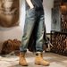 Large Size Men's Clothing Quality Spring And Autumn New Jeans Men's European And American Style Wind Yellow Mud Retro Jeans Men's Washed Men's Pants_mkmklike.com