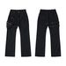 Men's LGB Cargo Black Gun Pants - Streetwear Overalls With Lace-Up Design, Urban Vibe Style_mkmklike.com