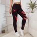 Fit High Waist Skinny Jeans For Women - Stretchy Slimming Pencil Pants With Butt Lifting Design (Green/Red)_mkmklike.com