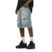 Men's Clothing Light Colored Ripped Denim Shorts Men's Summer New Style Washed Distressed Loose Five Point Denim Casual Pants_mkmklike.com