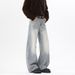 Bamboo Water Washed Scimitar Jeans Men's Autumn American High Street Vibe Pants Trendy Brand Loose Wide Leg Casual_mkmklike.com