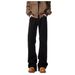 Hong Kong Trendy Men Spring And Autumn New Black Micro-pull Jeans Hip-hop Ins Trend High Street Ruffian Handsome Casual Trousers_mkmklike.com