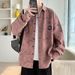 Northfold 2025 Spring And Autumn Brand Denim Men's Gradient Long Sleeve Shirt Youth Trendy Cool Casual Jacket_mkmklike.com