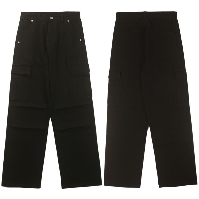 Men's Clothing & Archer0603 & Men's Cargo Jeans Outdoor Paratrooper Pants Versatile Straight Leg Wide Leg Pants Retro Cargo Pants_mkmklike.com