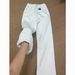 White Fleece-lined Thickened Loose Straight-leg Jeans For Women, Autumn And Winter, High-waisted, Slimming, Drapey,_mkmklike.com