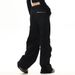 Trendy Brand Workwear Jeans Men Hip Hop High Street Design Sense Tie-up Multi Pocket Loose Wide Leg Straight Long Pants_mkmklike.com