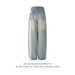Men's Style Washed Embroidered Whiskered Jeans New Style Dancing Striped Patchwork Wide Leg Straight Trousers_mkmklike.com