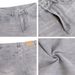 14.2oz Premium Washed Grey Relaxed Wide-Leg Jeans – Vintage High-Waisted Straight & Flared Denim Pants For Men & Women_mkmklike.com