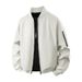 Spring Autumn Baseball Coat Trendy Brand Pilot Solid Color Men's Youth Casual Jacket_mkmklike.com