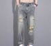 Chaolun Cloth Ripped Jeans Men's Spring And Autumn Tide Brand Straight Harlan Ruffian Handsome Men's Casual Jeans Loose Men's Pants_mkmklike.com