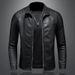 Men's Clothing jacket Jacket Leather jacket slim fit_mkmklike.com