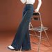 Fleece-Lined Autumn Winter New Style Floor-Lgth High-Waisted Retro Jeans Loose Wide-Leg Pants For Pear-Shaped Body_mkmklike.com