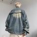 American Denim Jacket For Men, High Street, Niche, Coo Motorcyce Jacket, Men's Coupe, Trendy Spring And Autumn,_mkmklike.com
