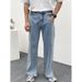 Nordmann Split Hem Jeans For Men, Unique Design, Niche Trendy Brand, Autumn And Winter, Draped Wide-Leg Pants, Korean Style,_mkmklike.com