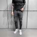 Men's Clothing Retro Slim Fit Ripped Stretch Men's Jeans Simple Skinny Jeans For Casual Wear_mkmklike.com