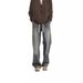 Vintage Washed Straight Leg Denim Pants For Men - Relaxed Fit High Waist Baggy Jeans With Distressed Details_mkmklike.com