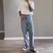 High Street Light Colored Jeans For Men New Style Versatile Slimming Straight Leg Wide Leg Casual Pants_mkmklike.com