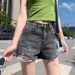 Women's Clothing High-Waisted Slimming Denim Shorts Trendy Ins Style Wide Leg Ripped A-Line Hot Pants Spring/Summer Fashion_mkmklike.com
