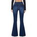 Women's Clothing Slim Denim High Elastic Bell Bottom Pants_mkmklike.com