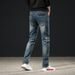 High End Slim Fit Straight Leg Stretch Casual Jeans Retro Denim Trousers for Men Spring New Style_mkmklike.com