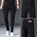 White Slim Fit Elastic Jeans Men's Fashion Long Pants Spring New Youth Denim_mkmklike.com