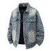 Autumn New Denim Jacket Men's Loose Casual Trendy Thick Top Versatile Comfortable Foreign Trade Jacquard Jacket_mkmklike.com