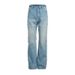 Vintage Washed Light Blue Pearl Jeans For Men - Classic Straight Leg Design With Retro Style & Comfortable Polyester Fabric_mkmklike.com