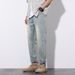 American Retro Jeans Men's New Fat Plus Size Elastic Straight Jeans Men's Spring And Summer Plus Size Men's Clothing_mkmklike.com