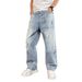 Trendy Men's Summer Jeans Hip Hop Personalized Letter High Street Style Cool Trousers Hong Kong Style 2026 New_mkmklike.com