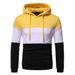 Men's Clothing autumn and winter men's clothing 3 color splicing pullover hooded casual men's sweater jacket_mkmklike.com