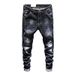 Men's Denim Casual Pants, Korean Version, Elastic Slim Fit Tight Fitting Men's Jeans, New_mkmklike.com