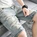 Men's Summer Trendy Ripped Denim Shorts Thin Five Point Pants Outer Wear Korean Style All Match_mkmklike.com