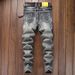 Men's Clothing New Style Slim Fit Elastic Straight Leg Jeans, Trendy And Stylish Men's Trousers_mkmklike.com