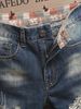 Men's Denim Shorts With Torn Holes And Fabric Patches, Men's Underwear, Summer Shorts, Straight Leg, Worn Patches, Patterned Colors_mkmklike.com
