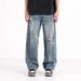 Men's American Style High Street Loose Straight Leg Jeans Casual Trousers Spring Summer New 2025_mkmklike.com