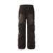 Washed Vintage Denim Spray Paint Dirty Design Style Loose Casual Straight Wide-Leg Pants Men's High Street Fashion_mkmklike.com
