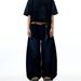 Ins American Washed Deconstructive Curved Knife Jeans, Men's And Women's Trendy Brand Loose Blue Sickle Pants_mkmklike.com