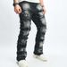 Men's Clothing New Retro Cat Whisker Casual Jeans Fashion High Street Design Straight Pants_mkmklike.com