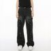 Men's Clothing 2025 Autumn New Products Street Fashion Graffiti Splicing Design Straight Loose Jeans_mkmklike.com