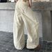 American Retro Multi-pocket Scimitar Tooling Jeans Men's And Women's Loose Wide-leg Straight Versatile Cleanfit Trousers_mkmklike.com