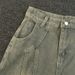 Men's Heavyweight Deconstructed Jeans – Oversized 90s Baggy Denim Pants With Distressed Wash (S-3XL, Clay Wash)_mkmklike.com