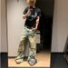Men's Distressed Denim Jeans With Rips & Frayed Hem - Urban Streetwear Hip Hop Baggy Cargo Pants For Summer_mkmklike.com