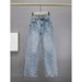 High-Waisted Straight Leg Jeans For Women - Stretch Denim Pants With Star Rhinestone Embellishments & Classic Blue Wash_mkmklike.com