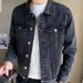 Denim New Spring Autumn Casual And Handsome Work Jacket For Men's Fashion Trend Clothes_mkmklike.com