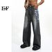 EF JEANS | 2023 New Guochao Design Sense Niche Jeans Men's Ins High Street Retro Pants Couple Tide_mkmklike.com