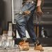 Men's Clothing Trendy Men's Summer Jeans Hip Hop High Street Style Cool Trousers Personalized Letter Design Fashion_mkmklike.com